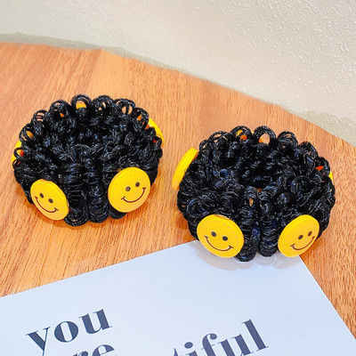 1 pár dievčenských roztomilých kreslených kvetinových ovocných mašličiek s pentagramom, detských vlasových krúžkov s gumičkou, čelenky s láskou a lanom