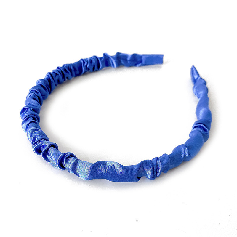 Dámska čelenka Sen is out krémová, sladké saténové záhyby, jednoduchá farba, čelenka do vlasov