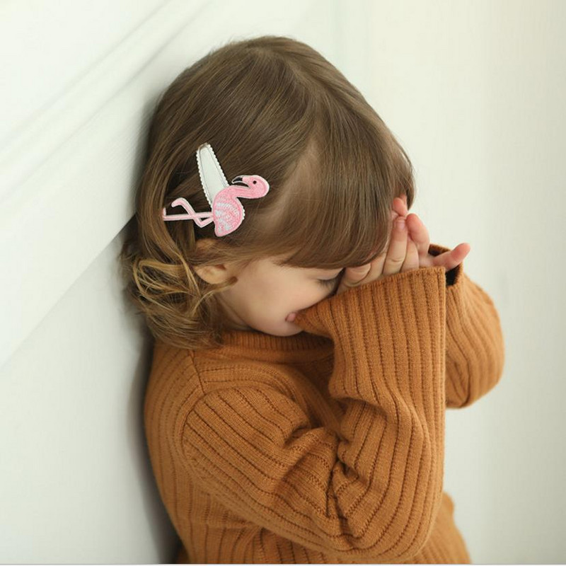 Djeca Djevojčice Slatki flamingosi Traka za kosu Kopča Pokrivala za glavu INS Hot Životinje Ukosnice Dodaci Trake za kosu obruč Dječja frizura K4