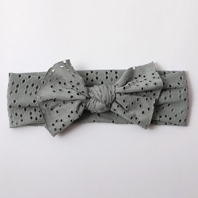 Новородено момиче Лента за глава Лента за коса с лък за новородено Шапки Мека еластична лента за глава с бантик Тюрбан за деца Аксесоари за глава