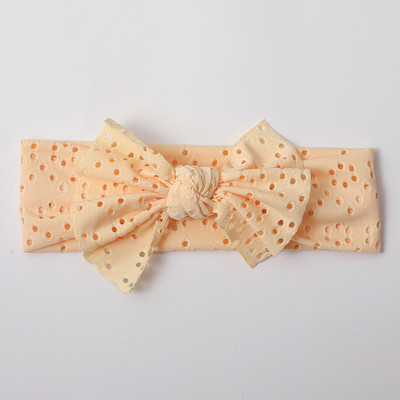 Новородено момиче Лента за глава Лента за коса с лък за новородено Шапки Мека еластична лента за глава с бантик Тюрбан за деца Аксесоари за глава