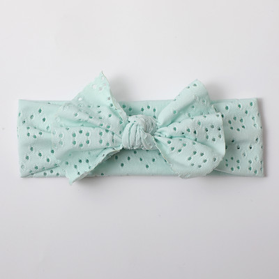Новородено момиче Лента за глава Лента за коса с лък за новородено Шапки Мека еластична лента за глава с бантик Тюрбан за деца Аксесоари за глава