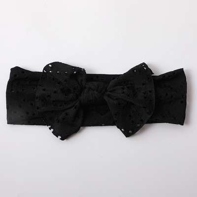 Новородено момиче Лента за глава Лента за коса с лък за новородено Шапки Мека еластична лента за глава с бантик Тюрбан за деца Аксесоари за глава