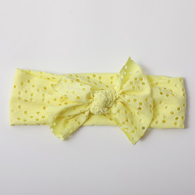 Новородено момиче Лента за глава Лента за коса с лък за новородено Шапки Мека еластична лента за глава с бантик Тюрбан за деца Аксесоари за глава