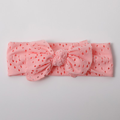 Новородено момиче Лента за глава Лента за коса с лък за новородено Шапки Мека еластична лента за глава с бантик Тюрбан за деца Аксесоари за глава