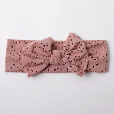 Новородено момиче Лента за глава Лента за коса с лък за новородено Шапки Мека еластична лента за глава с бантик Тюрбан за деца Аксесоари за глава