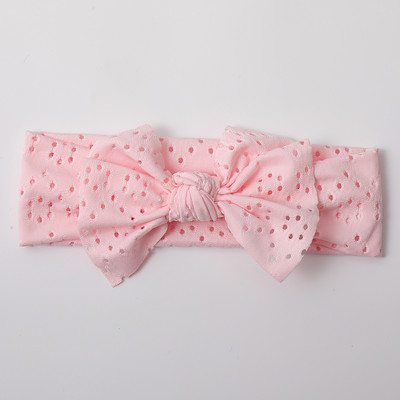 Новородено момиче Лента за глава Лента за коса с лък за новородено Шапки Мека еластична лента за глава с бантик Тюрбан за деца Аксесоари за глава