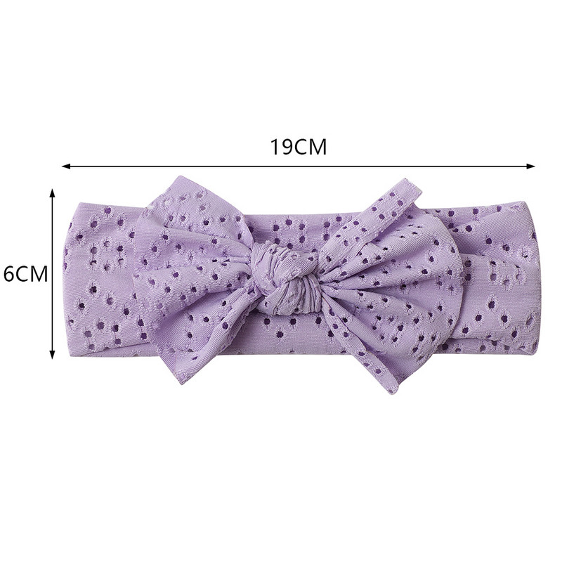 Новородено момиче Лента за глава Лента за коса с лък за новородено Шапки Мека еластична лента за глава с бантик Тюрбан за деца Аксесоари за глава