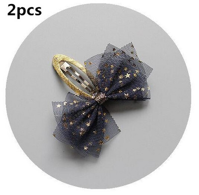 2/4kom/Set Šifon 3 sloja Gumenice za kosu za djevojke Svjetlucave zvjezdice Elastične gumice za kosu Prsten Držač za novčiće za konjski rep Dječja frizura