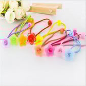 20vnt/part Korėjietiškos mados elastinės plaukų juostelės saldainių spalvos traškios mielas galvos apdangalas Gėlėtas galvos apdangalas Plaukų lankelis mergaičių plaukų aksesuarai