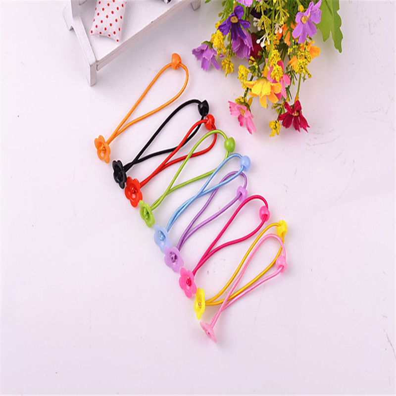 20vnt/part Korėjietiškos mados elastinės plaukų juostelės saldainių spalvos traškios mielas galvos apdangalas Gėlėtas galvos apdangalas Plaukų lankelis mergaičių plaukų aksesuarai