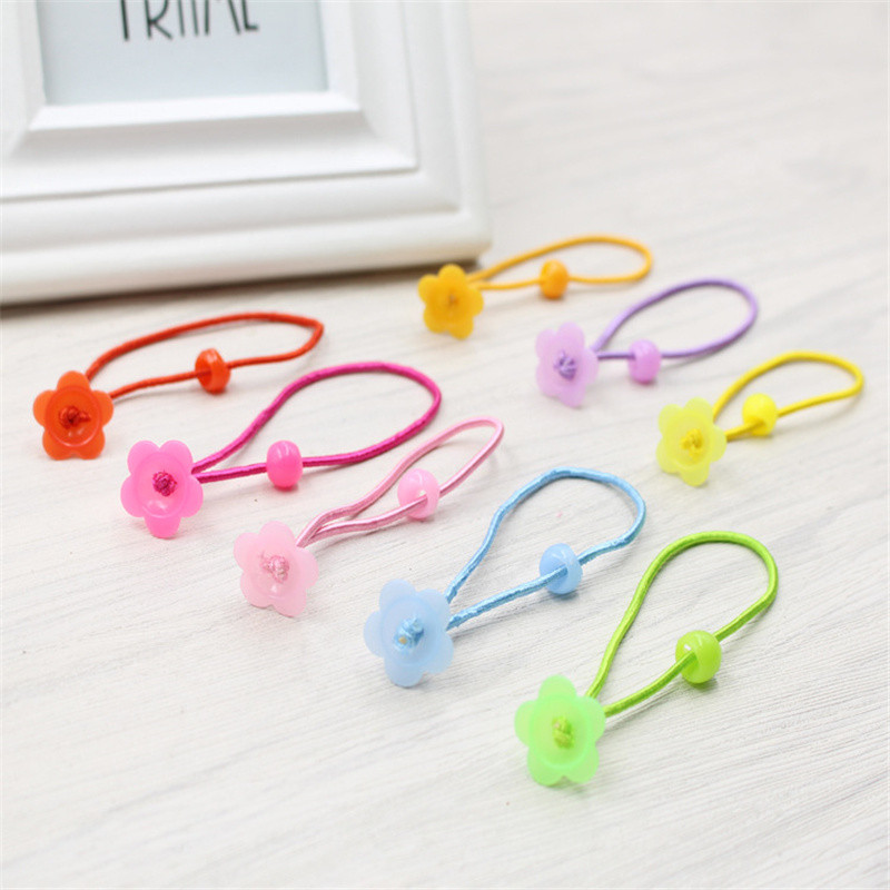 20vnt/part Korėjietiškos mados elastinės plaukų juostelės saldainių spalvos traškios mielas galvos apdangalas Gėlėtas galvos apdangalas Plaukų lankelis mergaičių plaukų aksesuarai