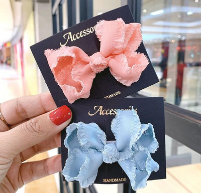 2/3 bucăți/set funde de pânză pentru fete agrafe de păr frânghii de păr pentru copii benzi de păr elastice benzi de cauciuc suport pentru coadă de cal accesorii de păr