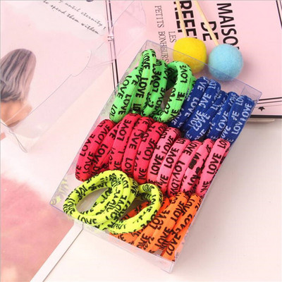 30 db/Lot Girls Hajkiegészítők Flower Scrunchie elasztikus hajpántok Mini masni kötél fejdísz gumiszalag aranyos hajpánt gyerekeknek