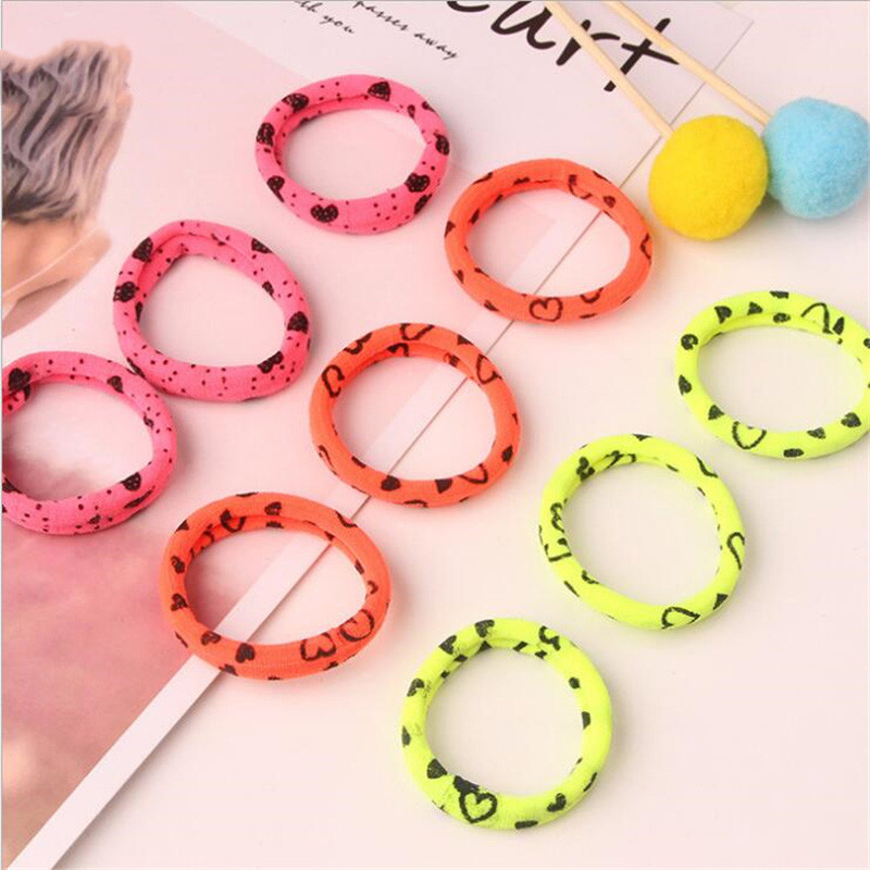 30 db/Lot Girls Hajkiegészítők Flower Scrunchie elasztikus hajpántok Mini masni kötél fejdísz gumiszalag aranyos hajpánt gyerekeknek