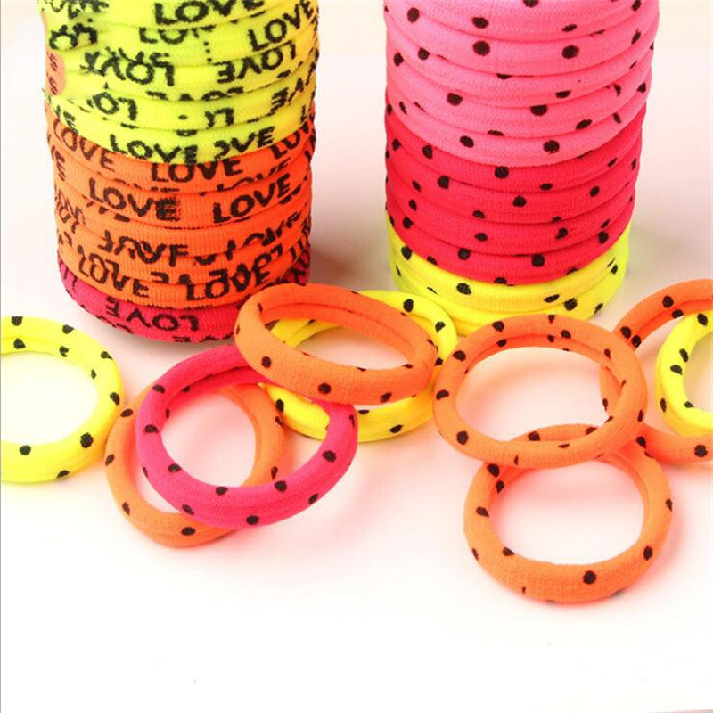 30 db/Lot Girls Hajkiegészítők Flower Scrunchie elasztikus hajpántok Mini masni kötél fejdísz gumiszalag aranyos hajpánt gyerekeknek