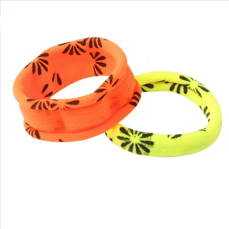 30 db/Lot Girls Hajkiegészítők Flower Scrunchie elasztikus hajpántok Mini masni kötél fejdísz gumiszalag aranyos hajpánt gyerekeknek