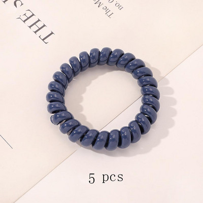 5gab Zīdaiņu meiteņu elastīgās matu lentes Caurspīdīga maza gumijas josla zirgastes turētājs Matu kaklasaite Galvassaite Bērnu matu aksesuāru komplekts