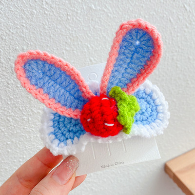 Rankų darbo nėrimo vąšelio mezgimas vilnoniai verpalai plaukų segtukai megzti plaukų segtukai plaukų segtukai plaukų papuošalai aksesuarai mergaitėms moterims