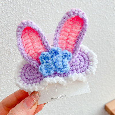 Rankų darbo nėrimo vąšelio mezgimas vilnoniai verpalai plaukų segtukai megzti plaukų segtukai plaukų segtukai plaukų papuošalai aksesuarai mergaitėms moterims