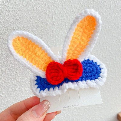 Rankų darbo nėrimo vąšelio mezgimas vilnoniai verpalai plaukų segtukai megzti plaukų segtukai plaukų segtukai plaukų papuošalai aksesuarai mergaitėms moterims