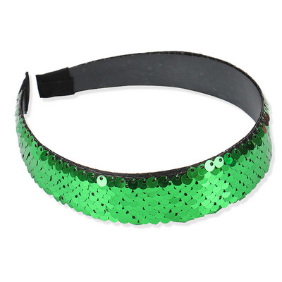 Nové európske a americké obojstranné flitrované 2,5 cm morská panna vlásenka čelenka vlasová páska roztomilé dievčenské vlasové doplnky