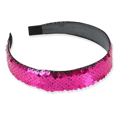 Nové európske a americké obojstranné flitrované 2,5 cm morská panna vlásenka čelenka vlasová páska roztomilé dievčenské vlasové doplnky