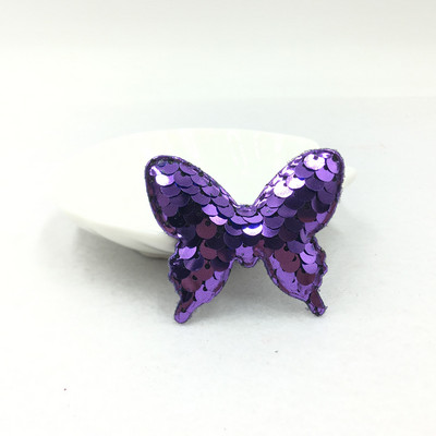 20db 4,2*4,9cm-es Csillogó pillangópárnák tapaszok rátétek kézműves ruhákhoz varrási kellékek barkácsolás hajcsat kiegészítők