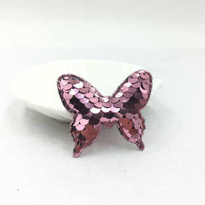 20db 4,2*4,9cm-es Csillogó pillangópárnák tapaszok rátétek kézműves ruhákhoz varrási kellékek barkácsolás hajcsat kiegészítők