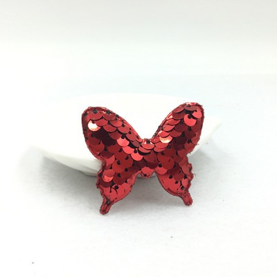 20db 4,2*4,9cm-es Csillogó pillangópárnák tapaszok rátétek kézműves ruhákhoz varrási kellékek barkácsolás hajcsat kiegészítők