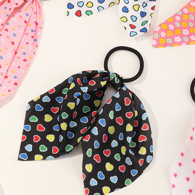 Korejska mala, svježa zvijezda u obliku srca, cvjetni rep, prsten za kosu, pokrivalo za glavu za djevojčice, djeca, ljupko uže za kosu, komplet traka za kosu