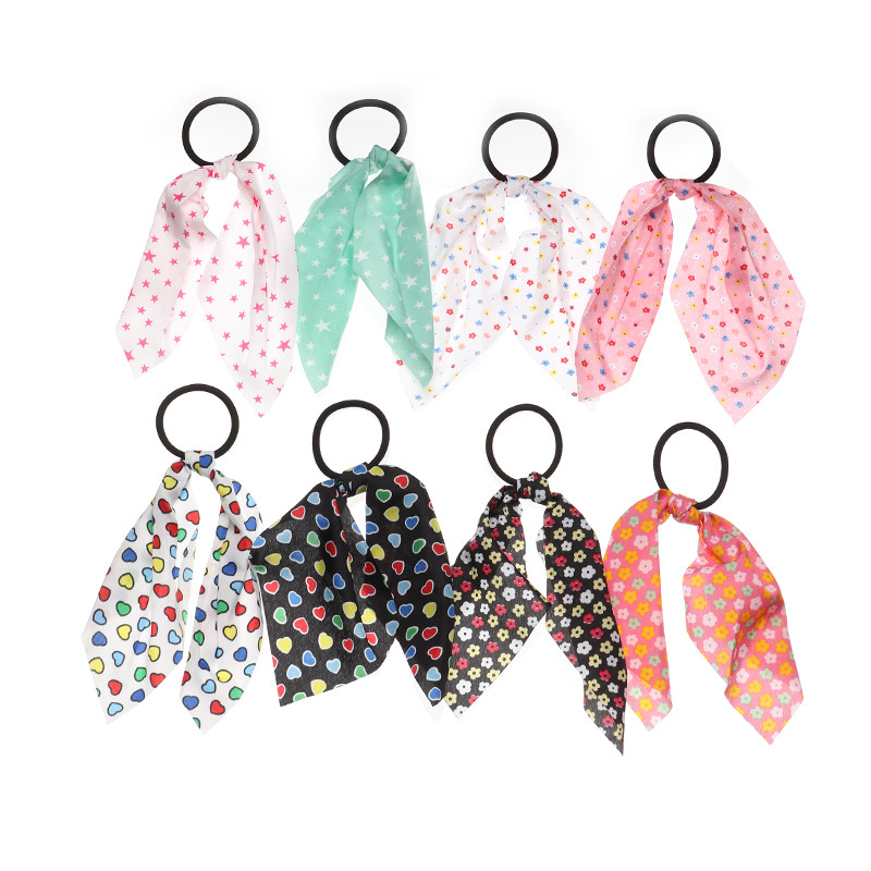 Korejska mala, svježa zvijezda u obliku srca, cvjetni rep, prsten za kosu, pokrivalo za glavu za djevojčice, djeca, ljupko uže za kosu, komplet traka za kosu