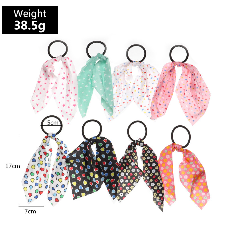 Korejska mala, svježa zvijezda u obliku srca, cvjetni rep, prsten za kosu, pokrivalo za glavu za djevojčice, djeca, ljupko uže za kosu, komplet traka za kosu