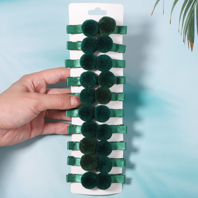 20ks/sada sponiek do vlasov s brmbolcami, krásne kožušinové sponky do vlasov, sada pre dievčatká, detské módne plesové roztomilé sponky do vlasov, doplnky