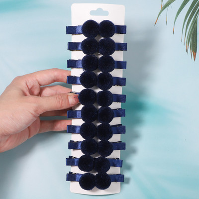 20ks/sada sponiek do vlasov s brmbolcami, krásne kožušinové sponky do vlasov, sada pre dievčatká, detské módne plesové roztomilé sponky do vlasov, doplnky