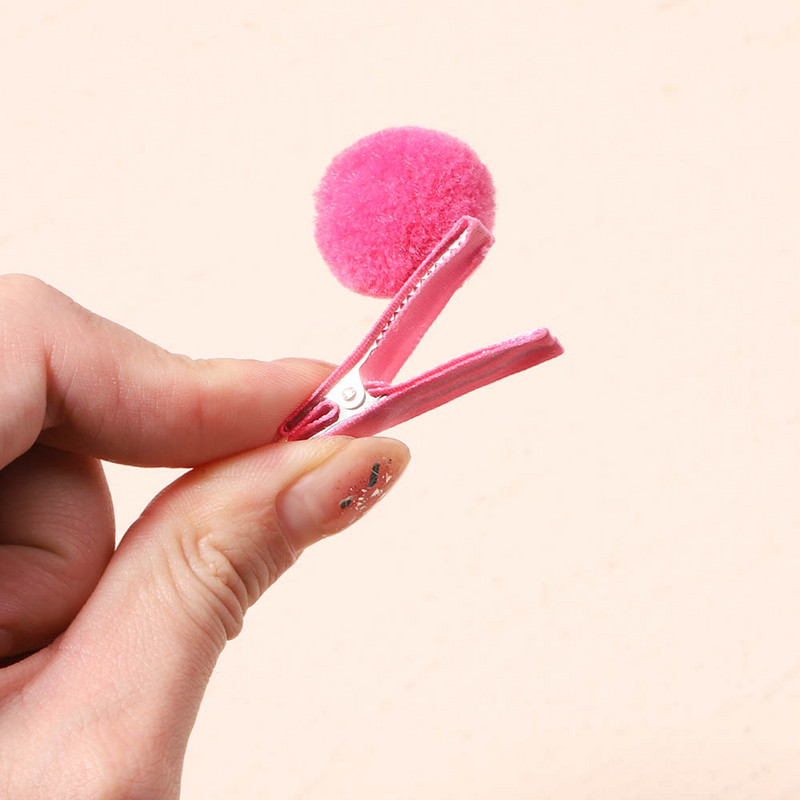 20ks/sada sponiek do vlasov s brmbolcami, krásne kožušinové sponky do vlasov, sada pre dievčatká, detské módne plesové roztomilé sponky do vlasov, doplnky