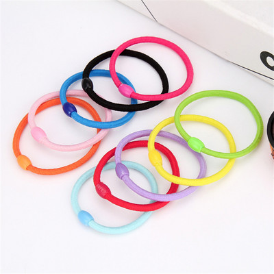 Egyszerű elasztikus hajpántok Solid Candy Color Ropogós Aranyos Gumiszalag Gyöngyös Fejdísz Karika Hajpántok Lányoknak Hajkiegészítők