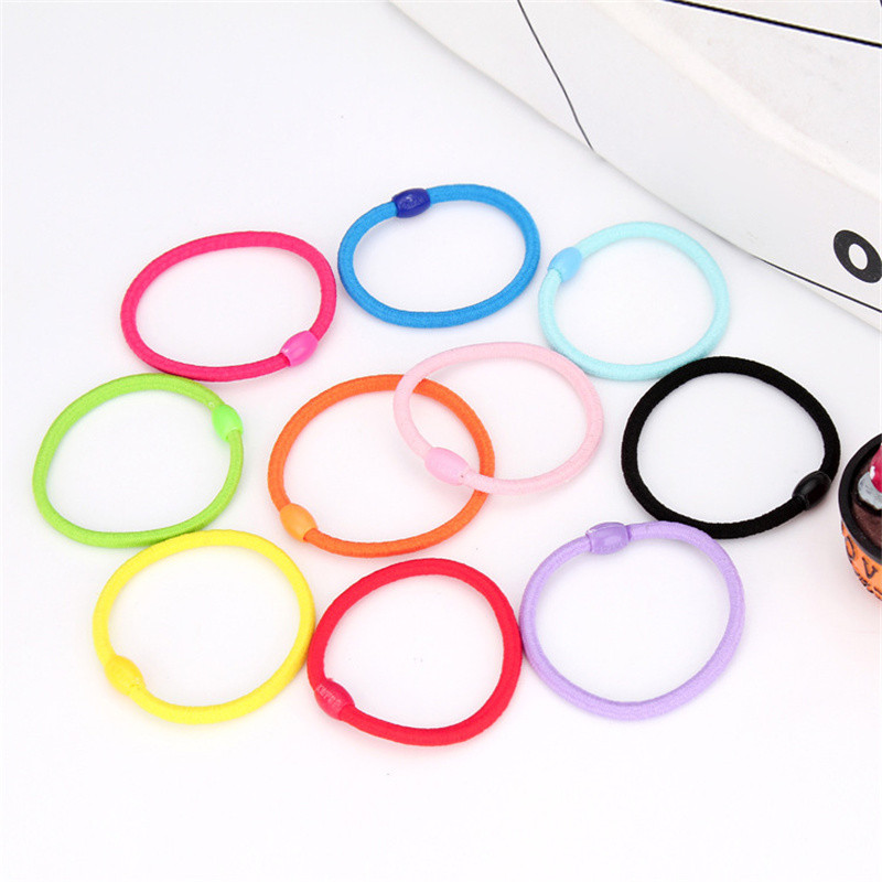 Egyszerű elasztikus hajpántok Solid Candy Color Ropogós Aranyos Gumiszalag Gyöngyös Fejdísz Karika Hajpántok Lányoknak Hajkiegészítők