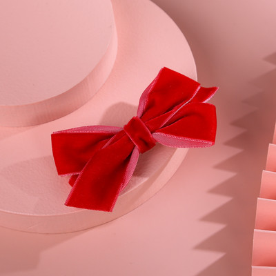 Mergaičių aksominės plaukų segtukai mergaitėms, lankeliai, plaukų juostelės, moteriškos „bowknot“ juostos „Barrette“ vaikams Naujųjų metų aksesuarai, 2020 m. plaukų segtukai