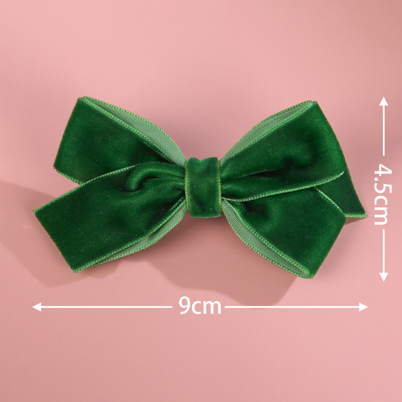 Mergaičių aksominės plaukų segtukai mergaitėms, lankeliai, plaukų juostelės, moteriškos „bowknot“ juostos „Barrette“ vaikams Naujųjų metų aksesuarai, 2020 m. plaukų segtukai