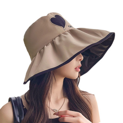 Divatos, csomagolható vödörsapka UV fényvédő strandsapka szabadtéri tevékenységekhez