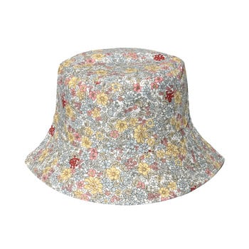 FOXMOTHER Νέα Μόδα Άνοιξη Καλοκαίρι Panama Bob Caps Floral Bucket Καπέλα για Γυναικεία Γυναικεία