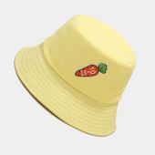 Roztomilé mrkvové vedrové klobúky Macaron farby pre ženy Letné jarné obyčajné dievčatá Panama Vonkajšie turistické plážové rybárske čiapky Opaľovacie klobúky