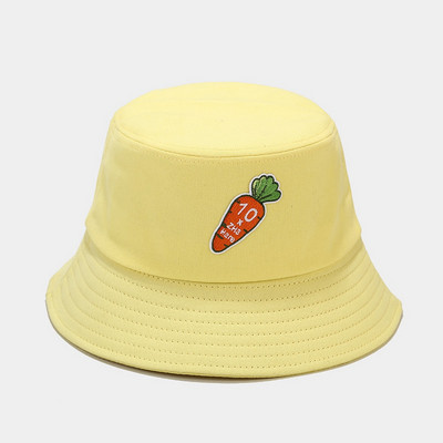 Roztomilé mrkvové vedrové klobúky Macaron farby pre ženy Letné jarné obyčajné dievčatá Panama Vonkajšie turistické plážové rybárske čiapky Opaľovacie klobúky