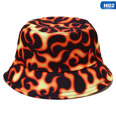 Obojstranný nosený klobúk s priezorom, dúhový farebný klobúk, mužský a ženský plochý slnečný klobúk, obojstranný slnečný batikovaný rybársky klobúk