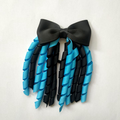 Elastične trake za kosu za djevojčice Vezice Mašne Kovrčave vrpce Korker Držači za konjski rep Čep Čep 2,7 inča Mašna s kićankama Streamer PD031