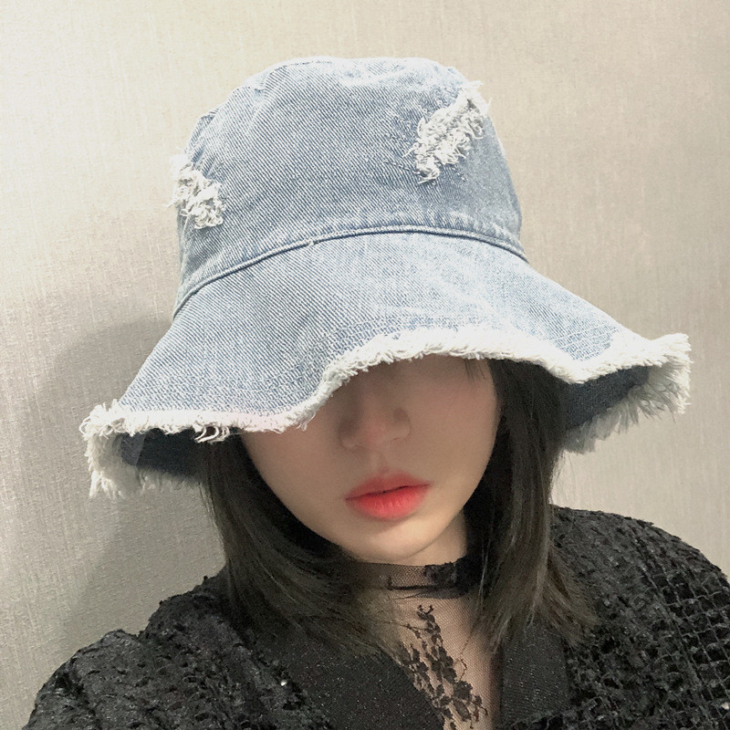 Modni isprani traper kupolasti šeširi za sunčanje Panama ženske kape sa širokim obodom sklopivi šešir za putovanja na otvorenom Anti-UV kape za plažu Šešir