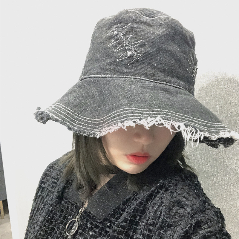 Modni isprani traper kupolasti šeširi za sunčanje Panama ženske kape sa širokim obodom sklopivi šešir za putovanja na otvorenom Anti-UV kape za plažu Šešir