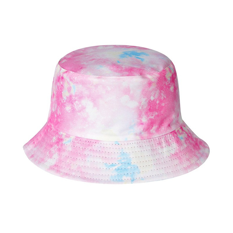 Új uniszex, kétoldalas nyakkendővel festett vödörsapka női graffiti kültéri összecsukható halászsapka hip-hop napvédő páros panama kalapok