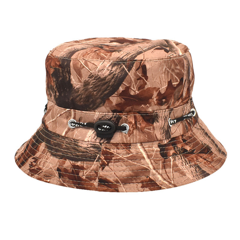 Kibiras Hat Vyrai 62 Kamufliažinės džiunglės Print Žvejo kepurė Vyrai ir Moterys Lauko Apsauga nuo saulės Skrybėlė Basin Hat Medvilninės kepurės moterims